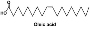 オレイン酸の構造式