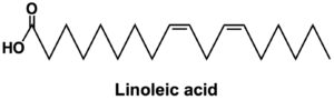 リノール酸の構造式
